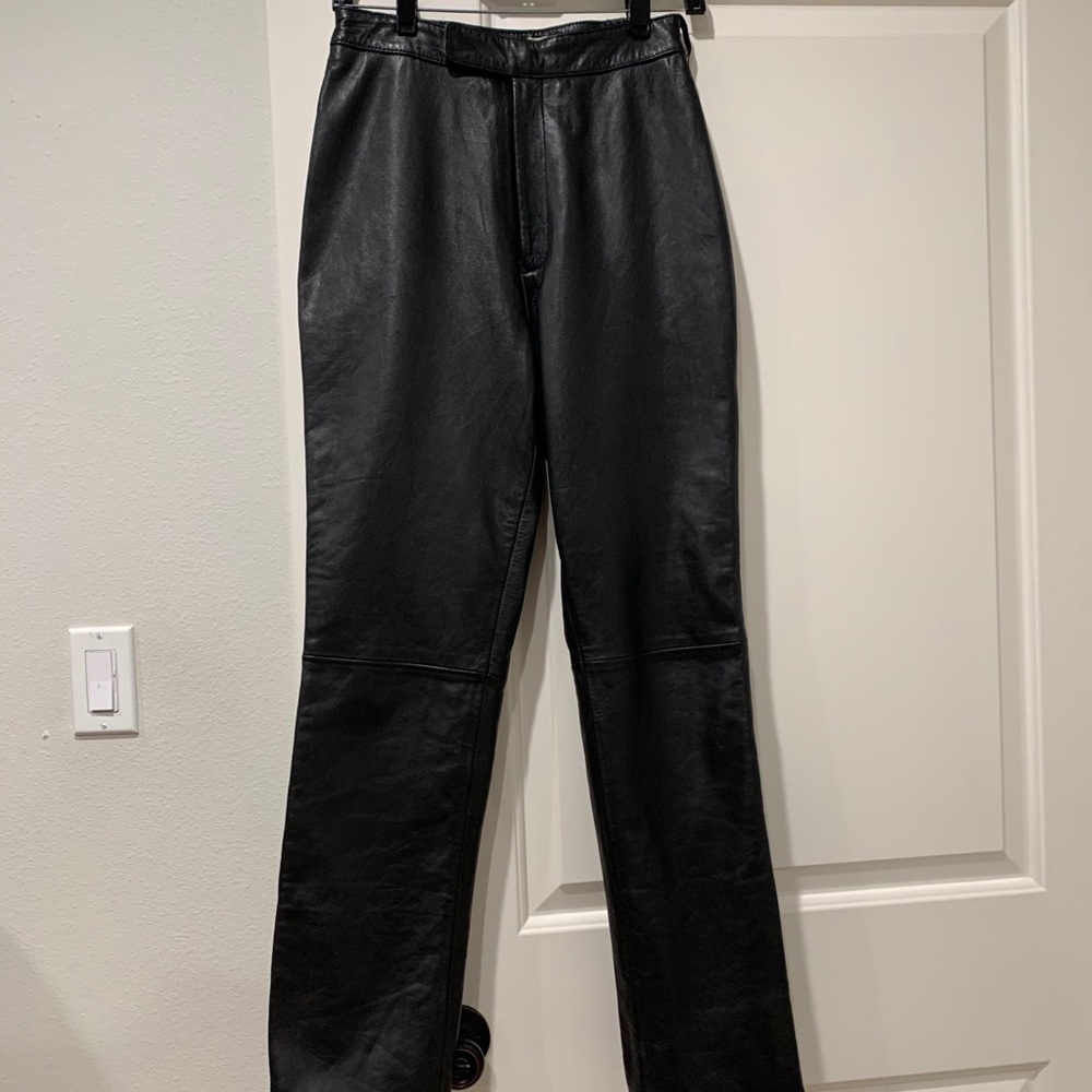 Vintage 100% soft leather pants